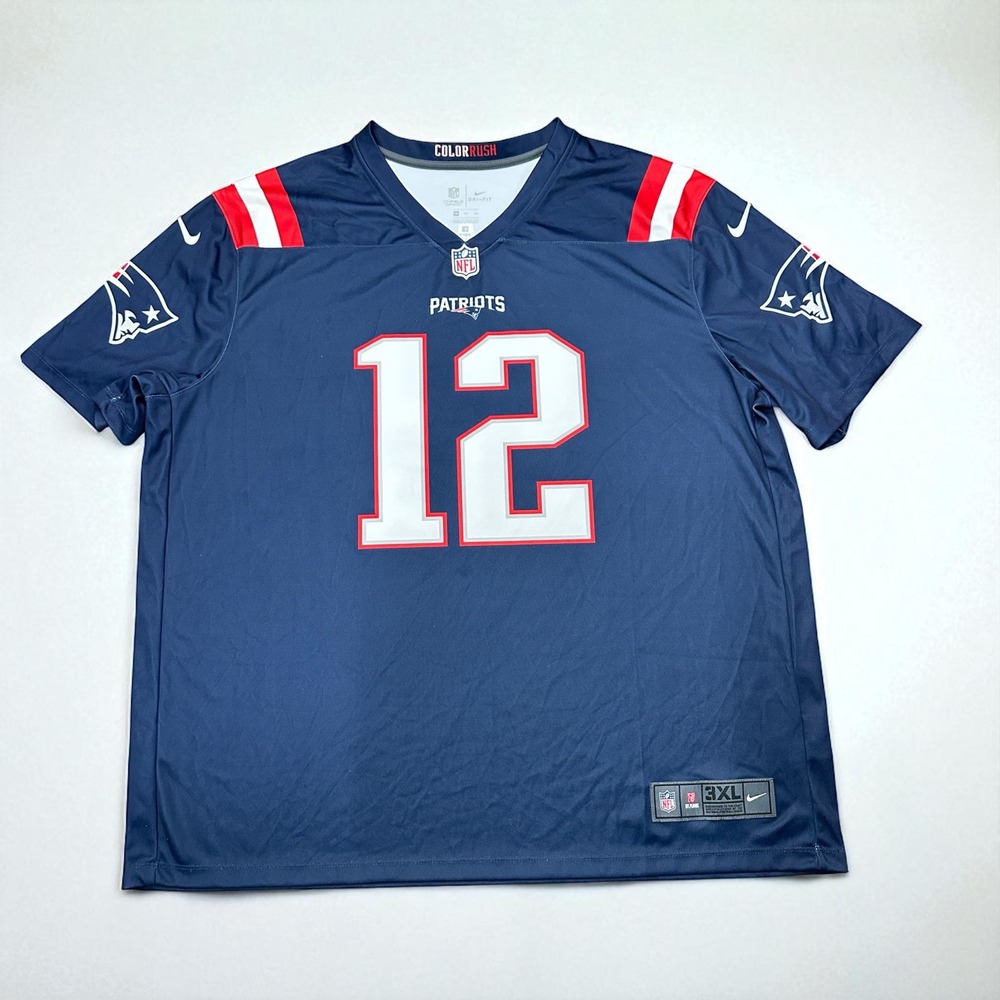 Tom Brady New England‎ Patriots Men's 3XL Nike Color Rush Legend Jersey NWOT - Picture 3 of 9